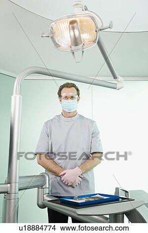 Picture - A portrait of a dentist. Fotosearch