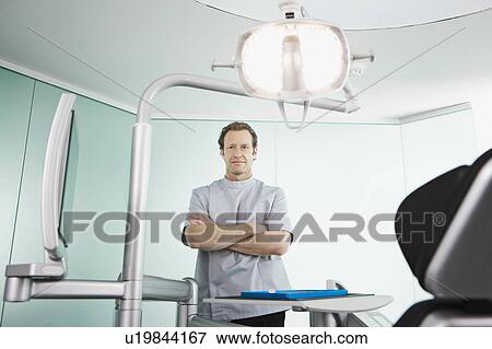 A portrait of a dentist View Large Photo Image Stock Photo - A portrait of a dentist. Fotosearch