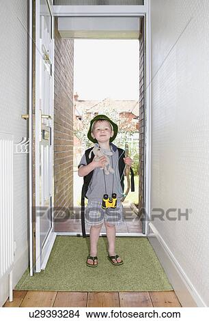 boy in doorway View Large Photo Image Picture - boy in doorway. Fotosearch