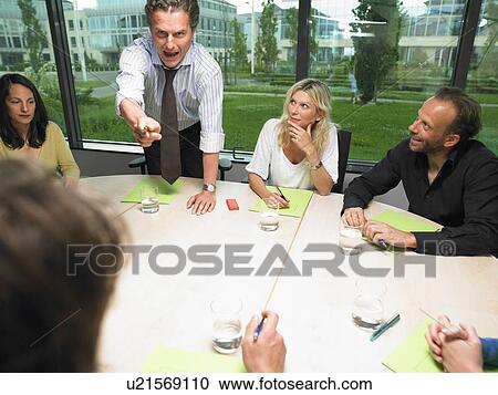 Business man angry with coworker View Large Photo Image Stock Image - Business man angry with coworker. Fotosearch