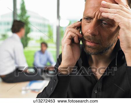Business man on the phone View Large Photo Image Stock Image - Business man on the phone. Fotosearch