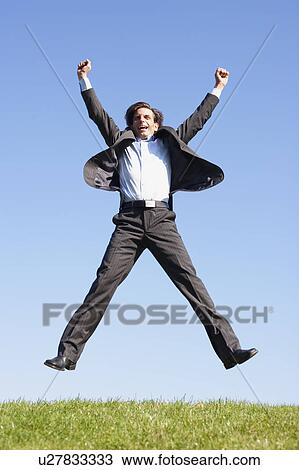 Businessman Jumping View Large Photo Image Stock Image - Businessman Jumping. Fotosearch