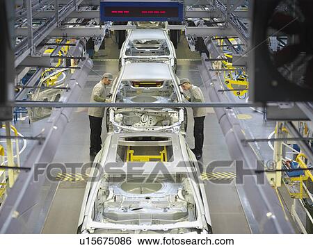 Car Plant Production Line From Above View Large Photo Image Stock Photograph - Car Plant Production Line From Above. Fotosearch