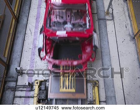 Stock Photography - Car Plant Production Line From Above. Fotosearch