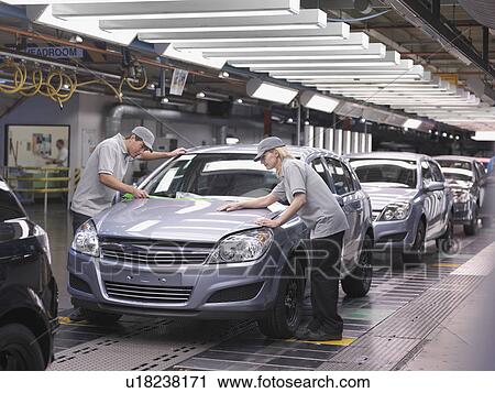 Car Workers Inspecting Finished Cars View Large Photo Image Stock Image - Car Workers Inspecting Finished Cars. Fotosearch