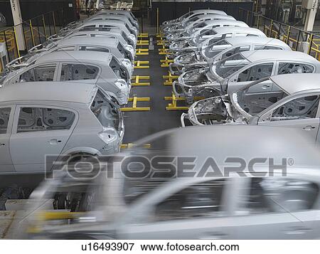 Stock Photo - Cars In Production In Plant. Fotosearch