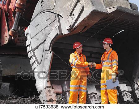 Coal Miners Shaking Hands View Large Photo Image Stock Photo - Coal Miners Shaking Hands. Fotosearch