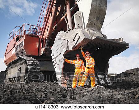 Coal Miners With Digger View Large Photo Image Stock Image - Coal Miners With Digger. Fotosearch