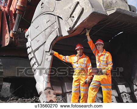 Coal Miners With Digger View Large Photo Image Stock Image - Coal Miners With Digger. Fotosearch