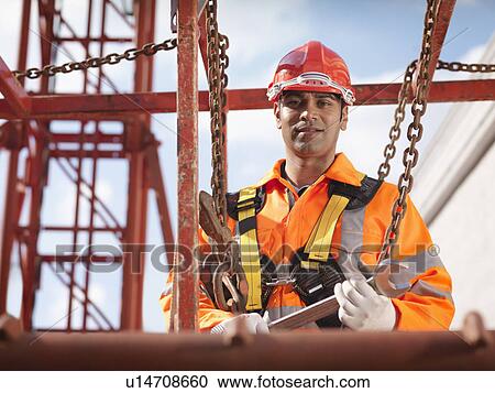 Crane Worker With Spanner View Large Photo Image Stock Image - Crane Worker With Spanner. Fotosearch