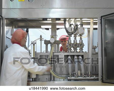 Female Workers In Food Factory View Large Photo Image Stock Image - Female Workers In Food Factory. Fotosearch