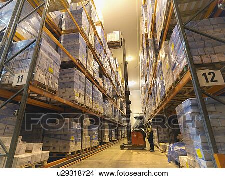 Food Being Stored In Warehouse View Large Photo Image Picture - Food Being Stored In Warehouse. Fotosearch