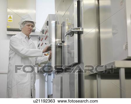 Food Worker At Control Panel View Large Photo Image Stock Image - Food Worker At Control Panel. Fotosearch