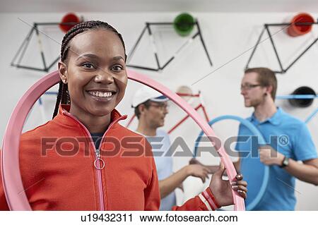 girl presenting a felly View Large Photo Image Stock Image - girl presenting a felly. Fotosearch