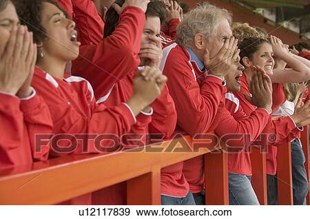 Group of frustrated football supporters View Large Photo Image Stock Photo - Group of frustrated football supporters. Fotosearch