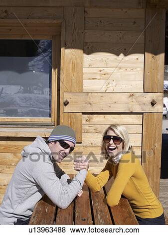 man and woman arm wrestle View Large Photo Image Stock Photo - man and woman arm wrestle. Fotosearch