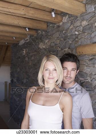 man and woman chalet View Large Photo Image Stock Image - man and woman chalet. Fotosearch