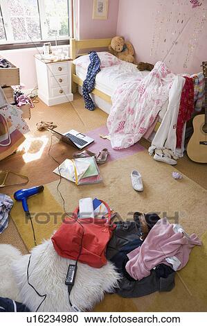 Stock Image - Messy room. Fotosearch