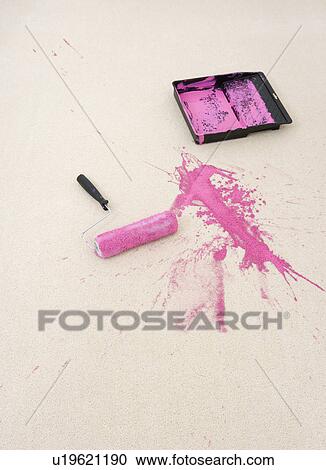 Paint tray dropped on carpet View Large Photo Image Stock Image - Paint tray dropped on carpet. Fotosearch