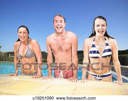 people jumping out of pool View Large Photo Image Stock Image - people jumping out of pool. Fotosearch