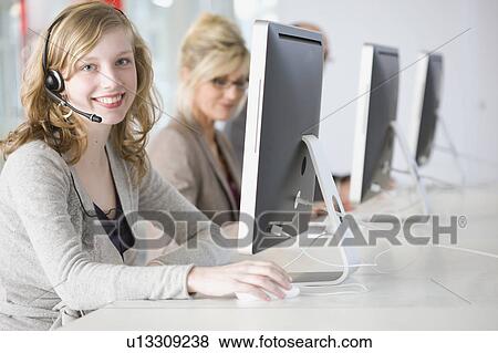 people working in an office View Large Photo Image Stock Photo - people working in an office. Fotosearch