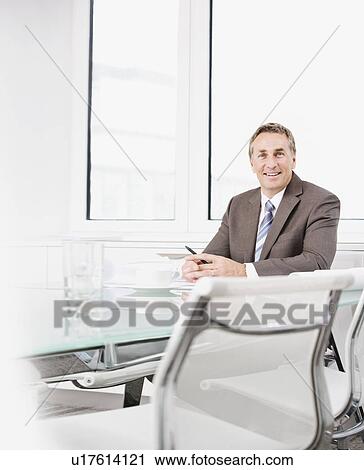 Stock Image - Portrait of a Businessman. Fotosearch