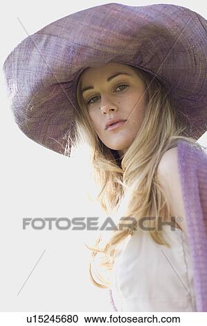 Stock Image - Portrait of a woman. Fotosearch