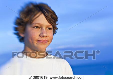 Portrait of boy at beach View Large Photo Image Stock Photo - Portrait of boy at beach. Fotosearch