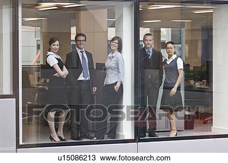 Portrait of five business people View Large Photo Image Stock Image - Portrait of five business people. Fotosearch