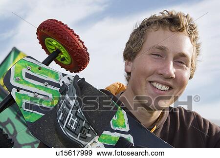 Stock Photo - Portrait of young male smiling 3. Fotosearch