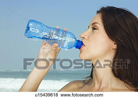 Stock Photo Woman Drinking Water