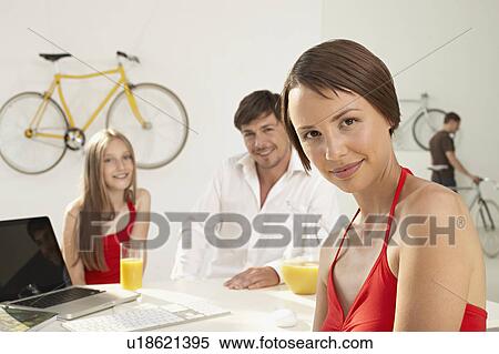 proud woman selling bicycles View Large Photo Image Stock Photography - proud woman selling bicycles. Fotosearch
