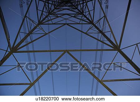 Pylons and power cables 2 View Large Photo Image Stock Image - Pylons and power cables 2. Fotosearch