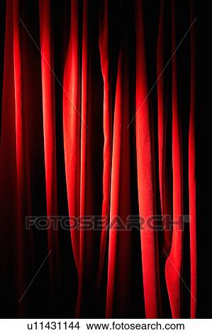 Picture - Red velvet curtains. Fotosearch