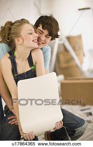 Stock Photography - Removal; First love; move together. Fotosearch