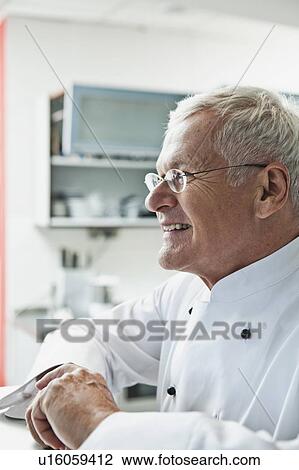 Senior Chef Portait View Large Photo Image Stock Image - Senior Chef Portait. Fotosearch