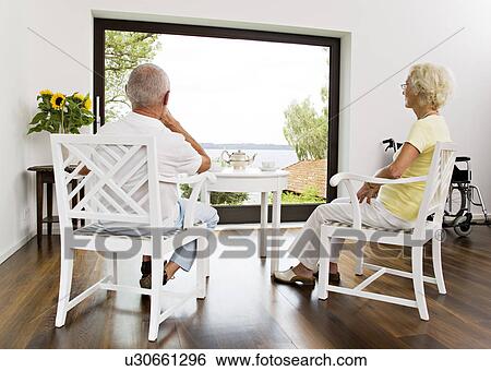 senior couple having tea View Large Photo Image Stock Photograph - senior couple having tea. Fotosearch