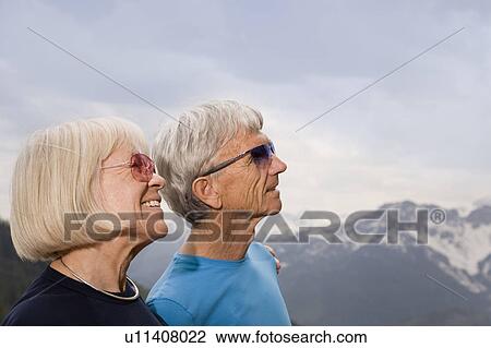 senior couple in mountains View Large Photo Image Stock Image - senior couple in mountains. Fotosearch