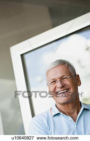 Senior Man Smiling To Camera View Large Photo Image Stock Photo - Senior Man Smiling To Camera. Fotosearch