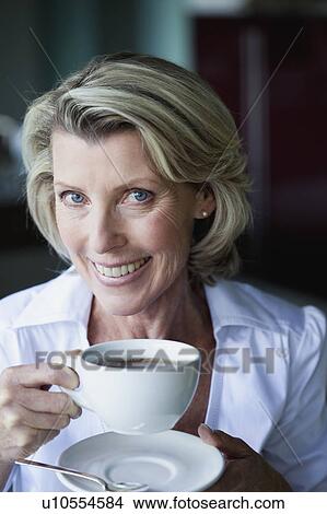 Senior Woman Drinking Tea View Large Photo Image Picture - Senior Woman Drinking Tea. Fotosearch