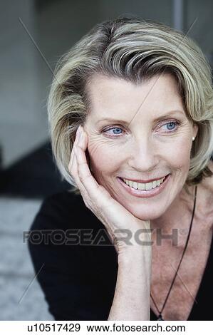 Senior Woman Thinking View Large Photo Image Stock Photo - Senior Woman Thinking. Fotosearch