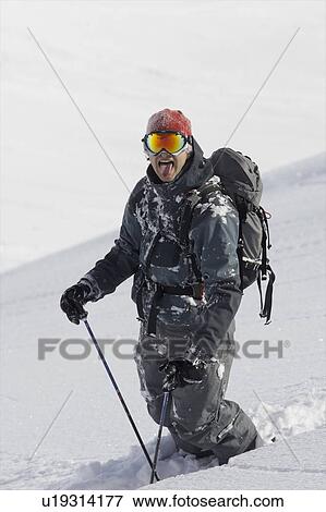 Stock Photo - Skier portrait.. Fotosearch
