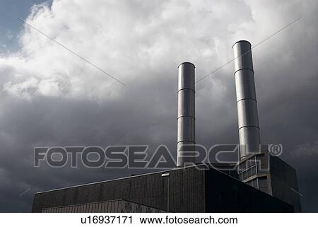 sky and power station View Large Photo Image Stock Image - sky and power station. Fotosearch