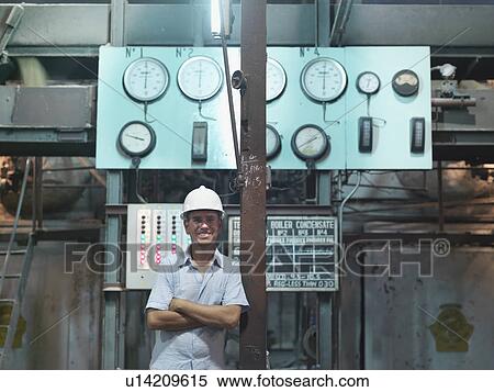 Stock Photography - Supervisor In Sugar Cane Factory. Fotosearch