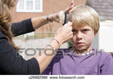 Stock Photo - The haircut. Fotosearch