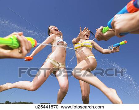 water fight View Large Photo Image Stock Image - water fight. Fotosearch