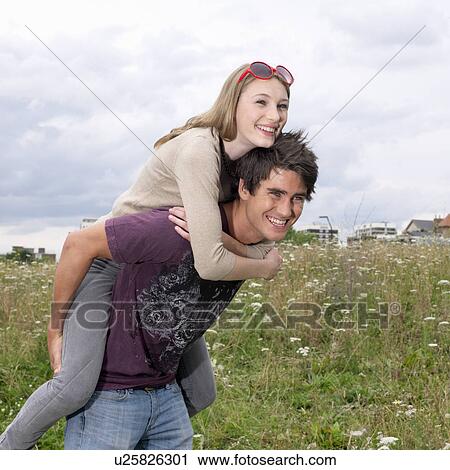 Stock Image - young couple. Fotosearch