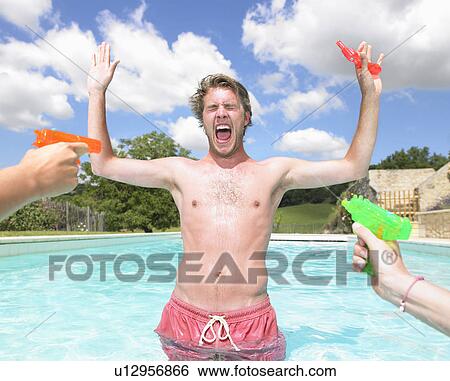 young man surrendering View Large Photo Image Stock Photograph - young man surrendering. Fotosearch