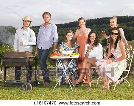 young people having barbecue View Large Photo Image Stock Image - young people having barbecue. Fotosearch