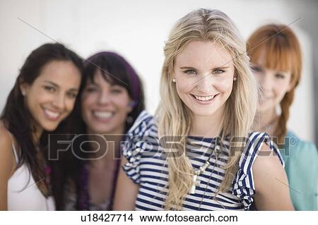 4 Girl friends having fun View Large Photo Image Picture - 4 Girl friends having fun. Fotosearch